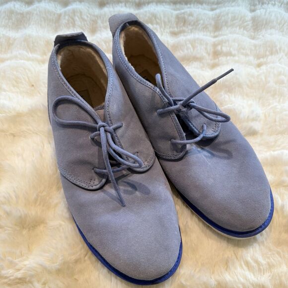 UGG Pure Mens Light Blue Ankle Shoe Suede Lining 100% Wool S/N 1016680 Size 13